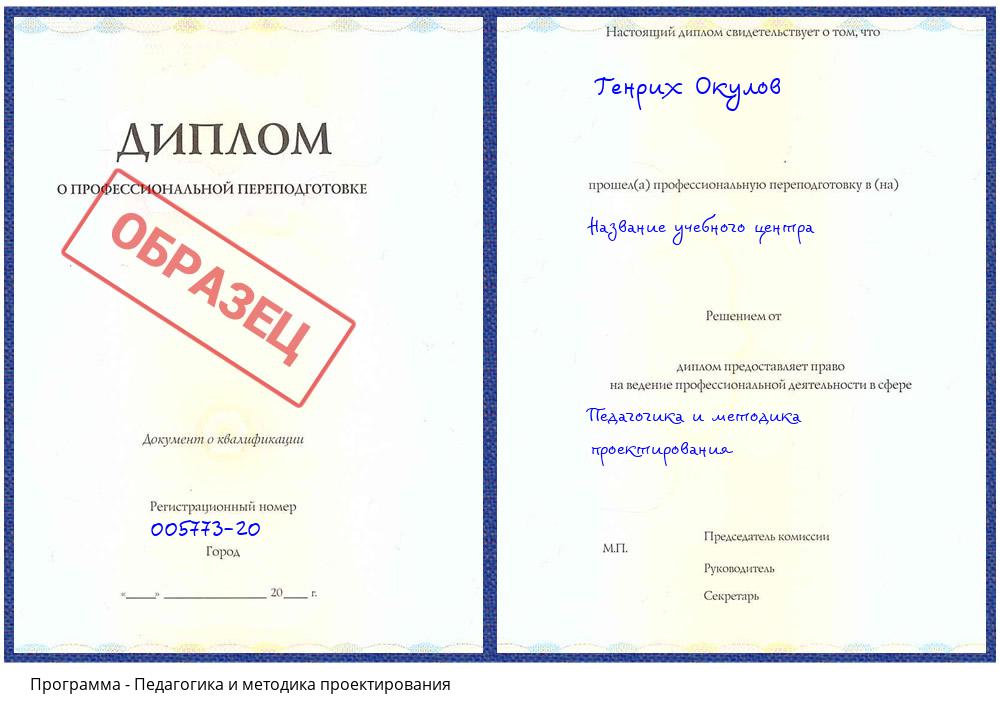 Педагогика и методика проектирования Бирск