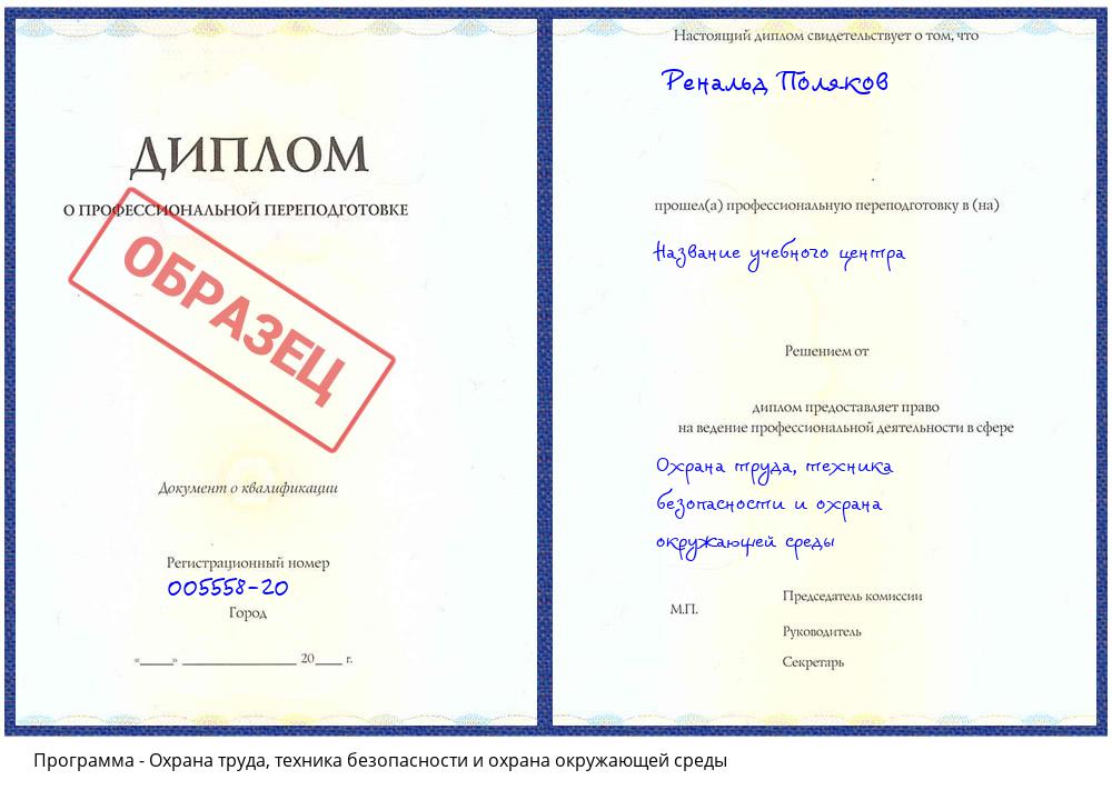 Охрана труда, техника безопасности и охрана окружающей среды Бирск